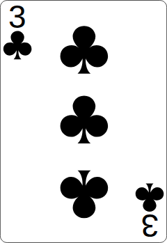 Three of clubs